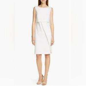 BOSS Danita Faux Wrap Ponte Sheath Dress